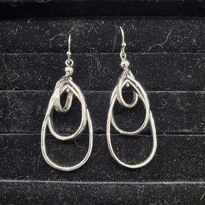 Lia Sophia Earrings “Free Flyer” Silver, Dangle
